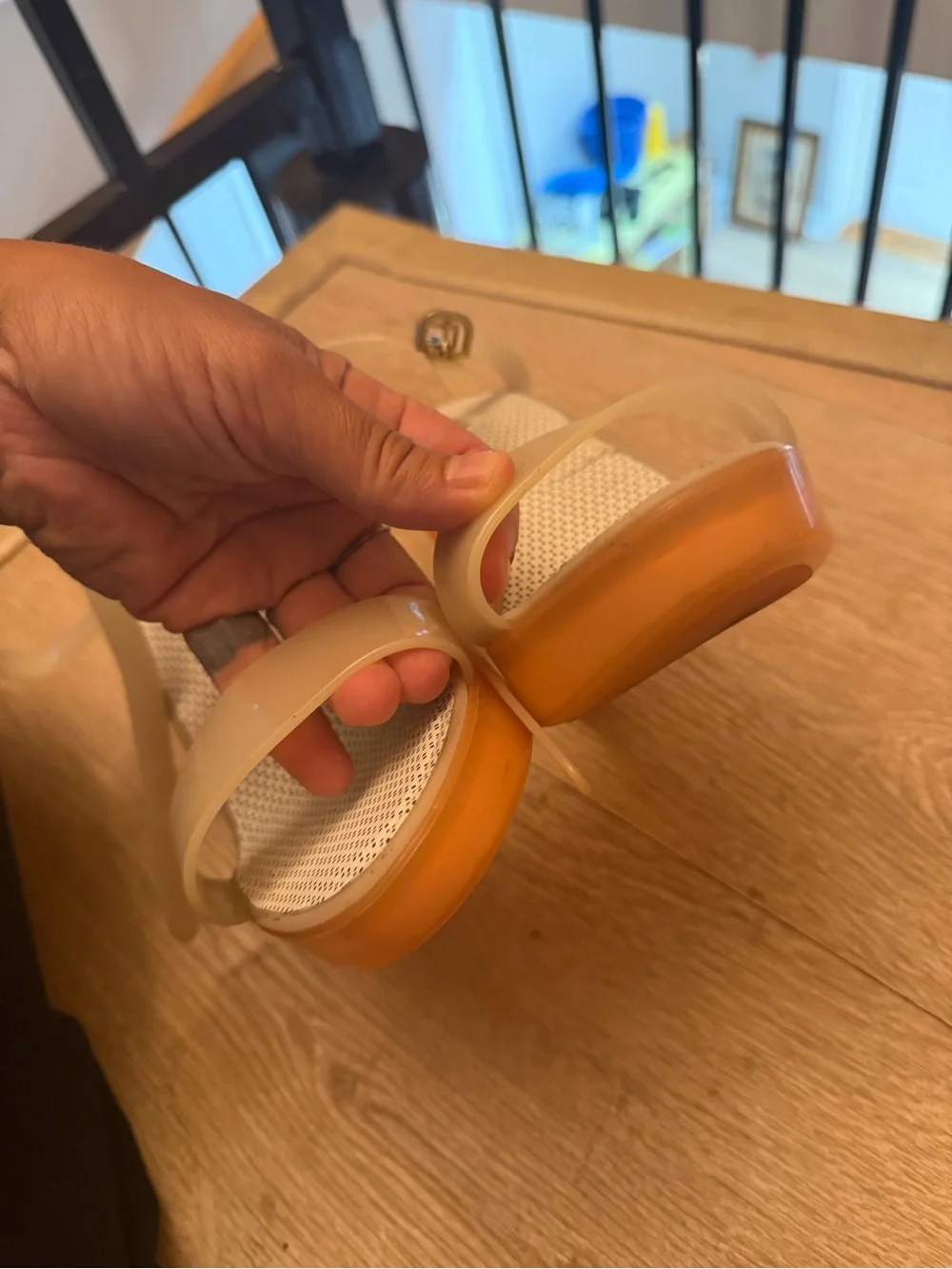 Furla jelly wedge Orange  Sandals - Women size 41 or 9 3/4 us listing as 9.5